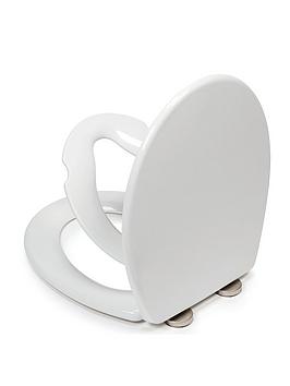 Product photograph of Croydex Lomond Stick N Lock Family Toilet Seat from very.co.uk