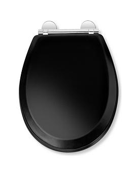 Product photograph of Croydex Lene Wood Flexi-fix Toilet Seat from very.co.uk
