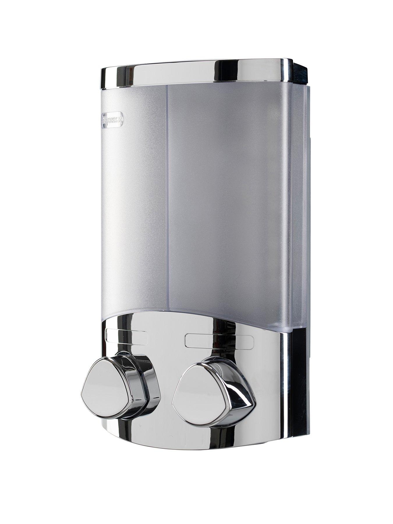 Product photograph of Croydex Euro Dispenser Duo In Chrome from very.co.uk