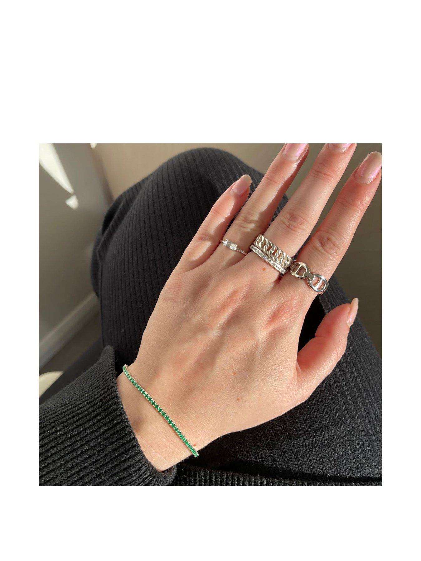 Image 2 of 5 of Seol + Gold Sterling Silver Curb Chain Ring