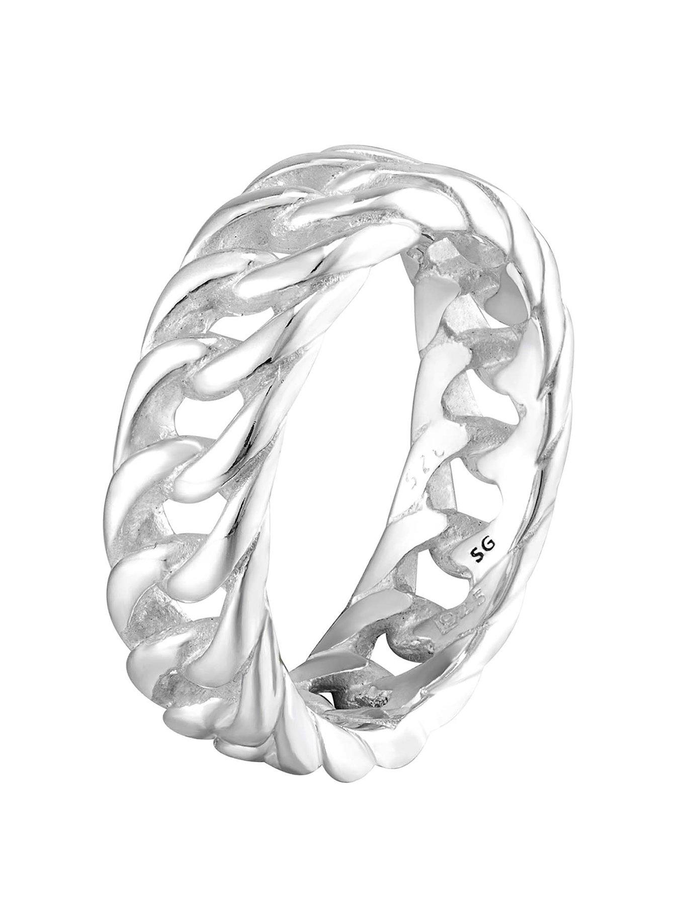 Image 3 of 5 of Seol + Gold Sterling Silver Curb Chain Ring