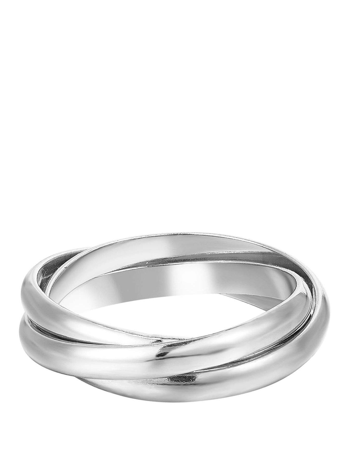 Seol + Gold Sterling Silver Trinity Rolling Ring