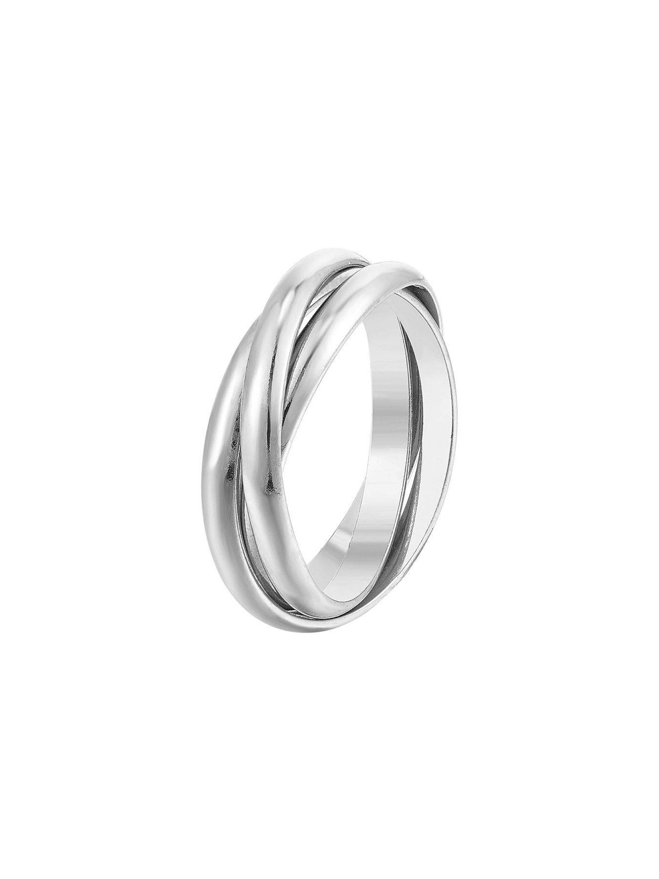 Image 4 of 4 of Seol + Gold Sterling Silver Trinity Rolling Ring