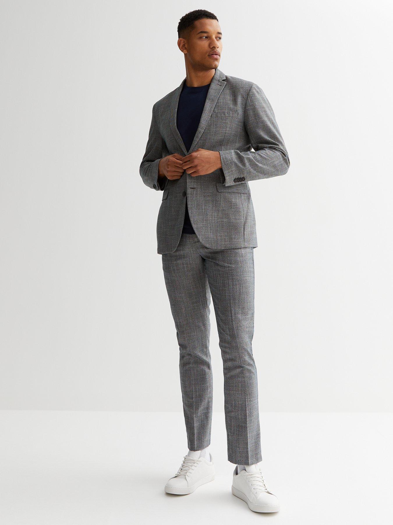 Dark Grey Slim Fit Suit Jacket