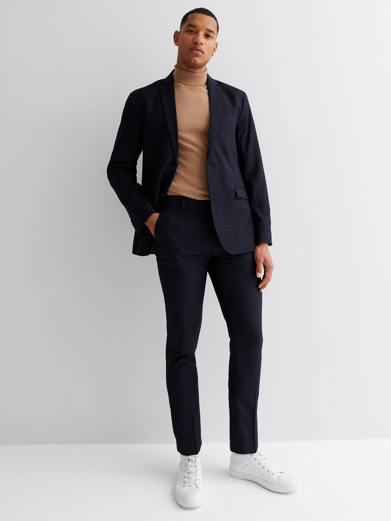 New look coat with shop tailored fit in black