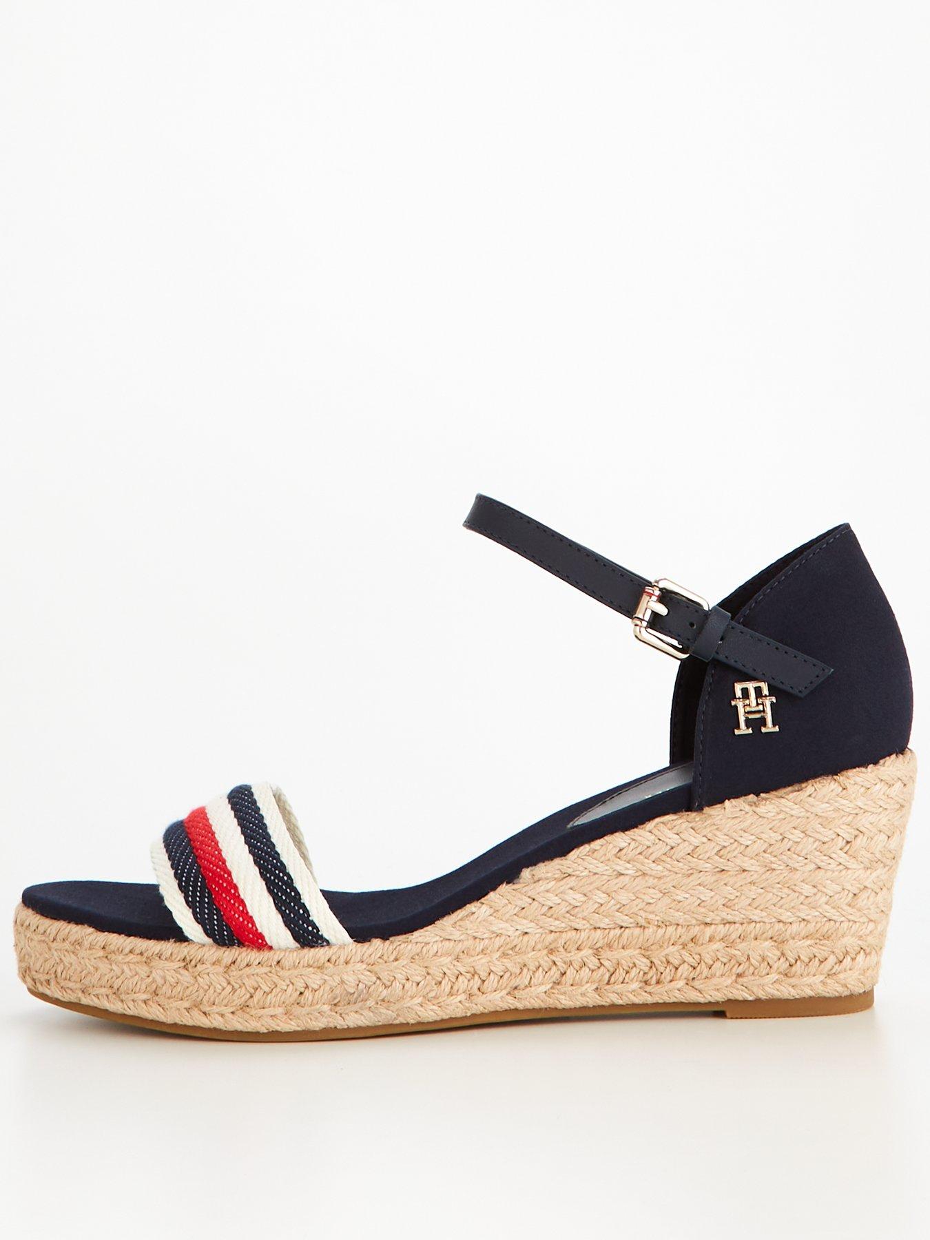 Tommy hilfiger sale navy wedges