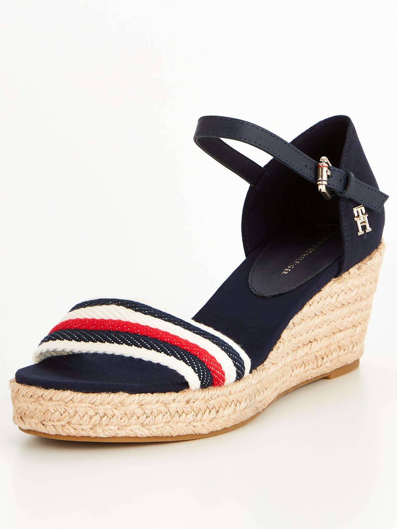 Tommy hilfiger best sale navy wedges