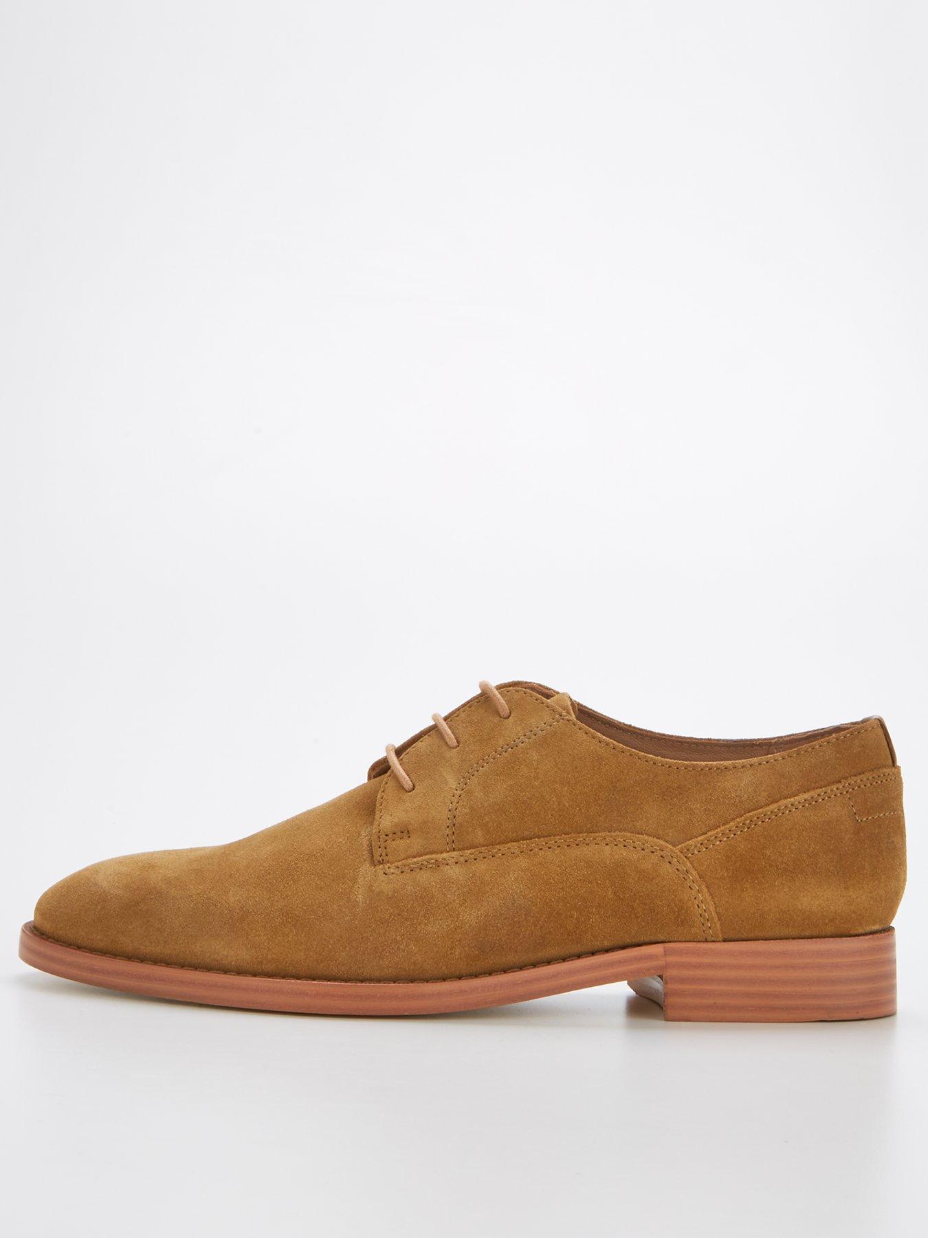 Ted Baker Kamtenn Formal Suede Derby Shoes - Brown | very.co.uk