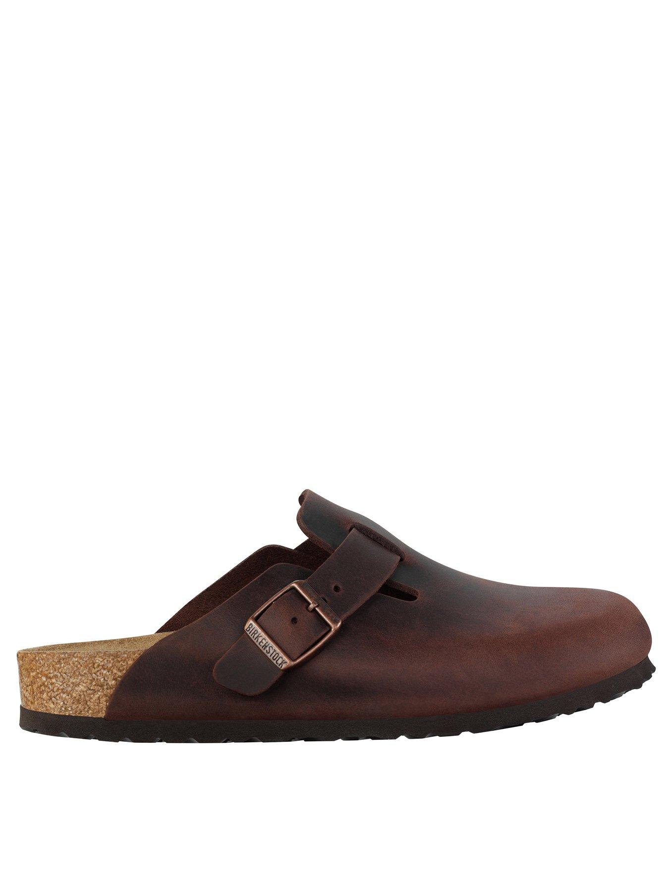 undefined Men's Boston Oiled Leather Sandal - Brown
