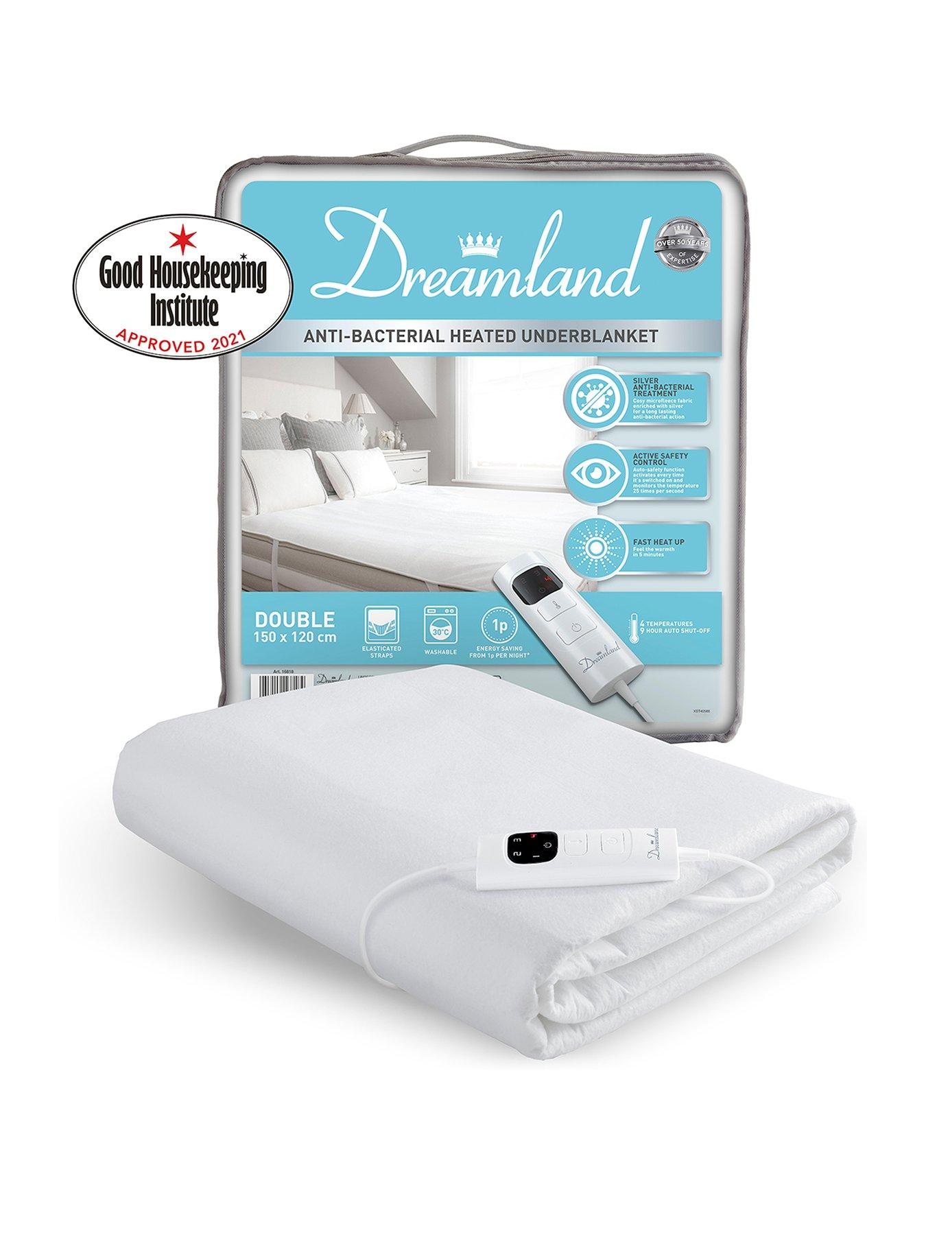 Dreamland AntiBacterial Electric Heated Underblanket very.co.uk