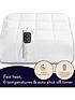  image of dreamland-snowed-in-cotton-electric-mattress-protector