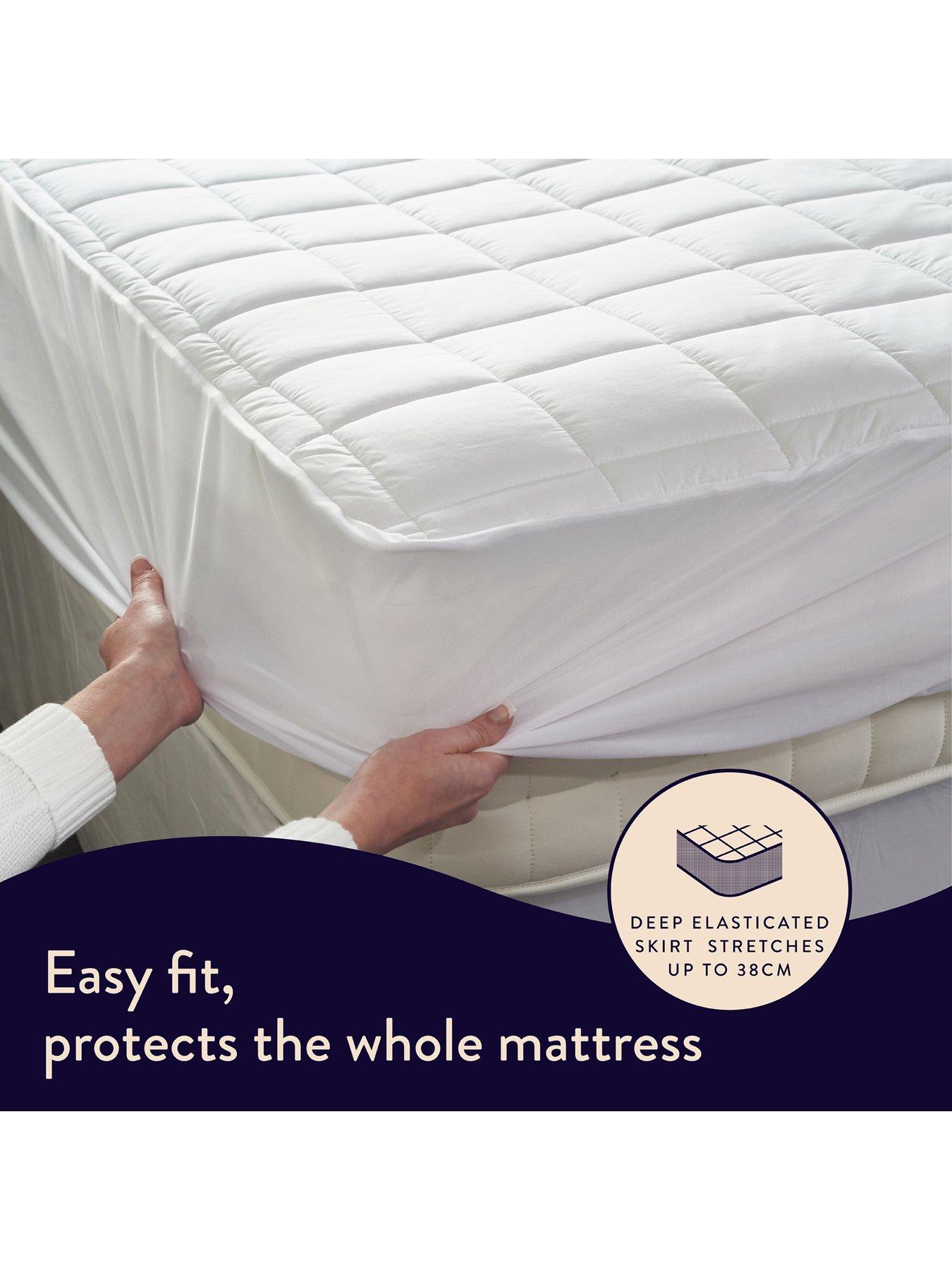 Dreamland Snowed In Cotton Electric Mattress Protector | Very.co.uk