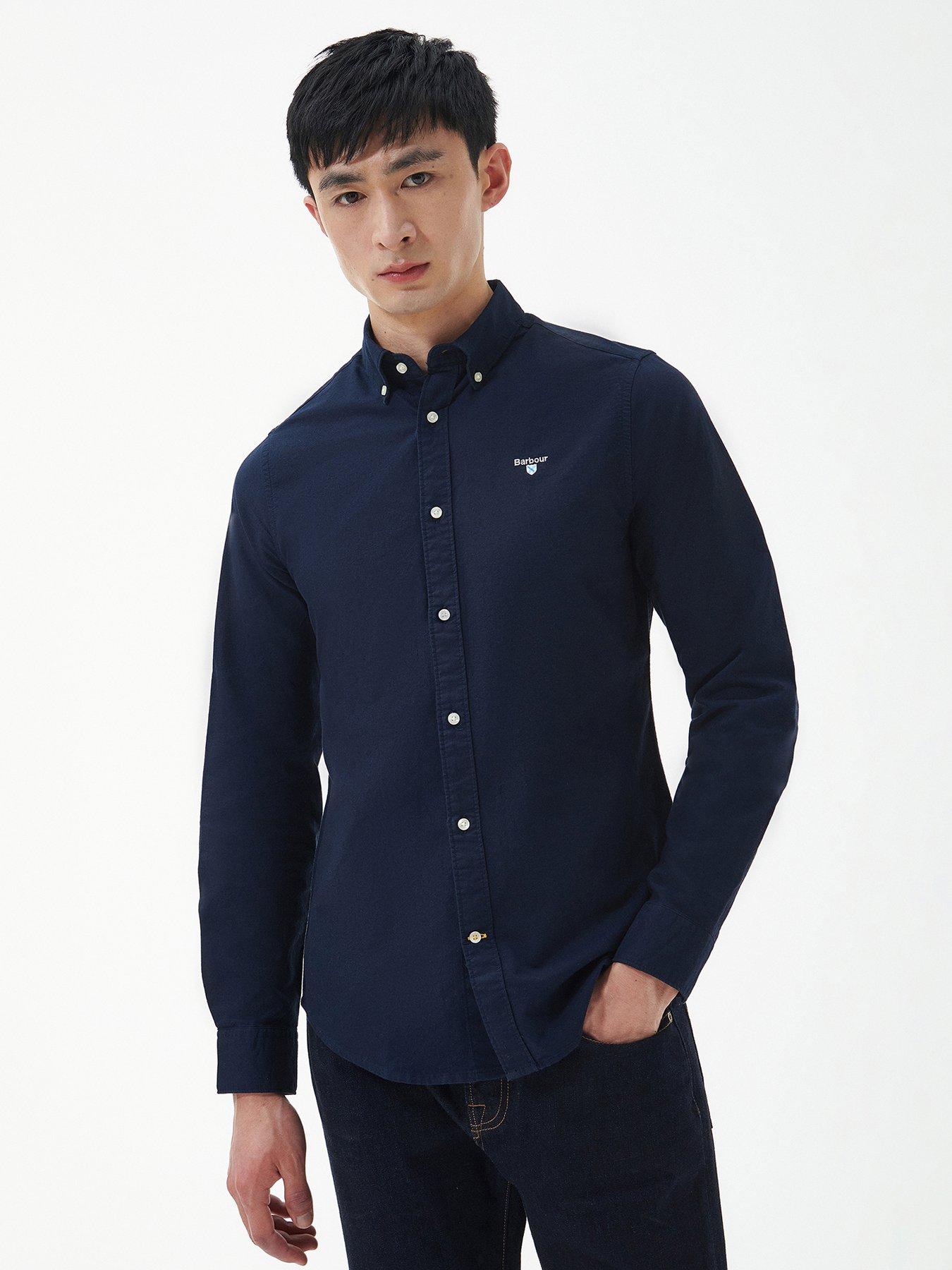 undefined Oxford 3 Tailored Fit Shirt - Navy