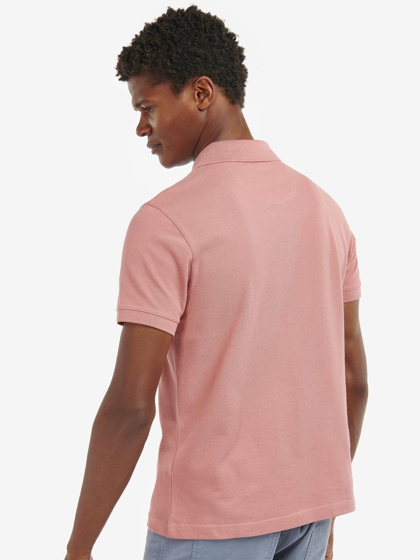 Barbour pink polo shirt deals