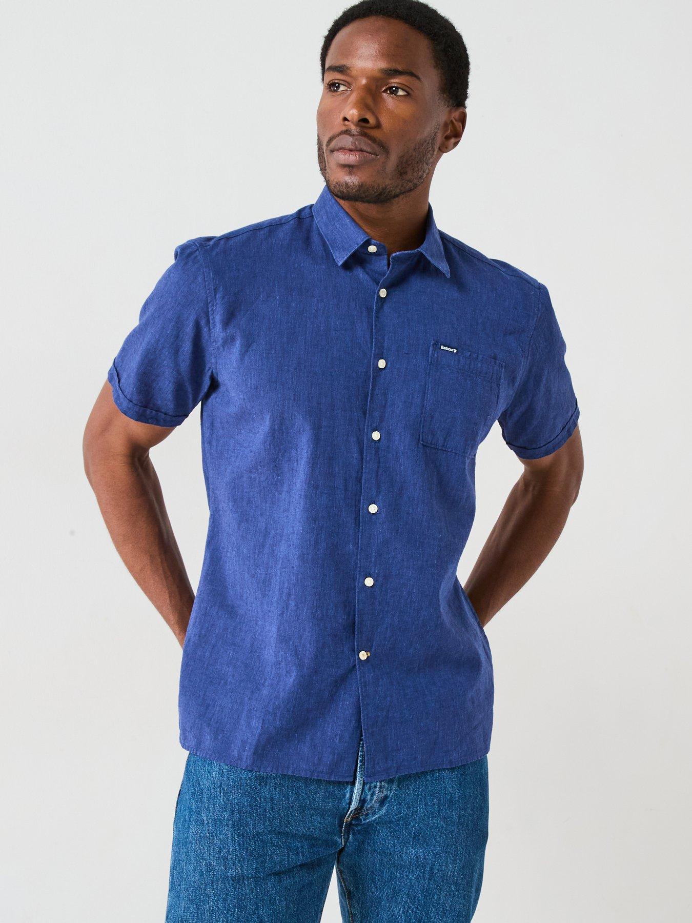 undefined Nelson Summer Short Sleeve Shirt - Blue