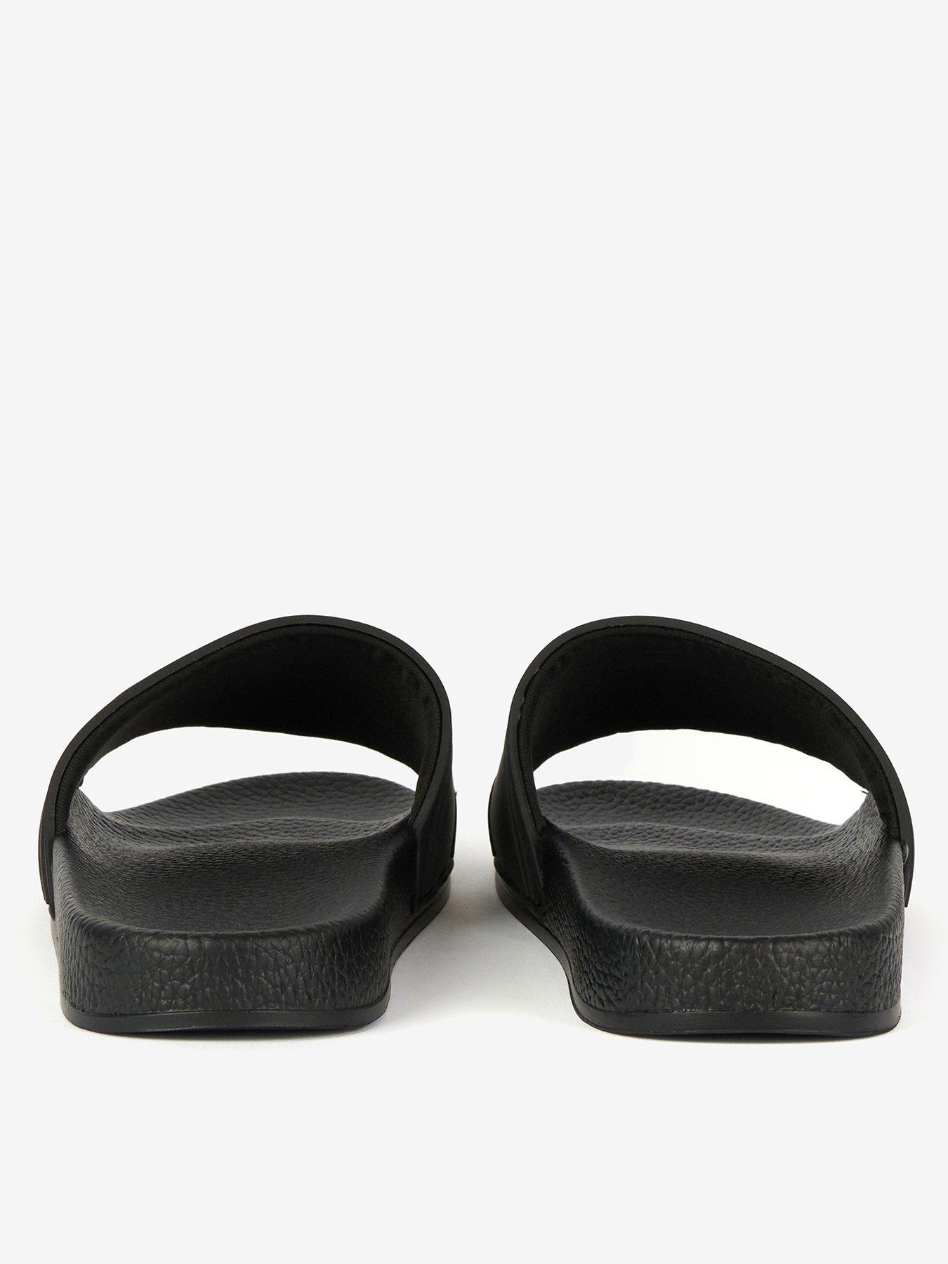 International Logo Beach Sliders Black