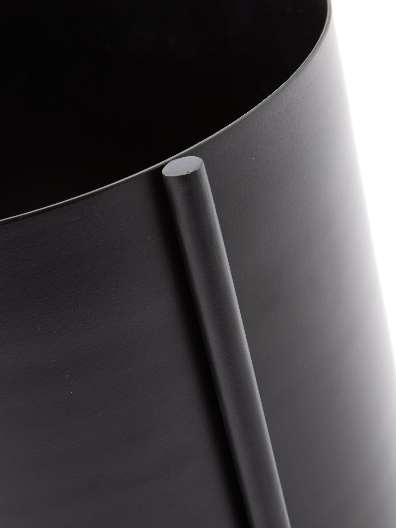 Image 5 of 5 of The Very Collection Standing Metal Planter - Black