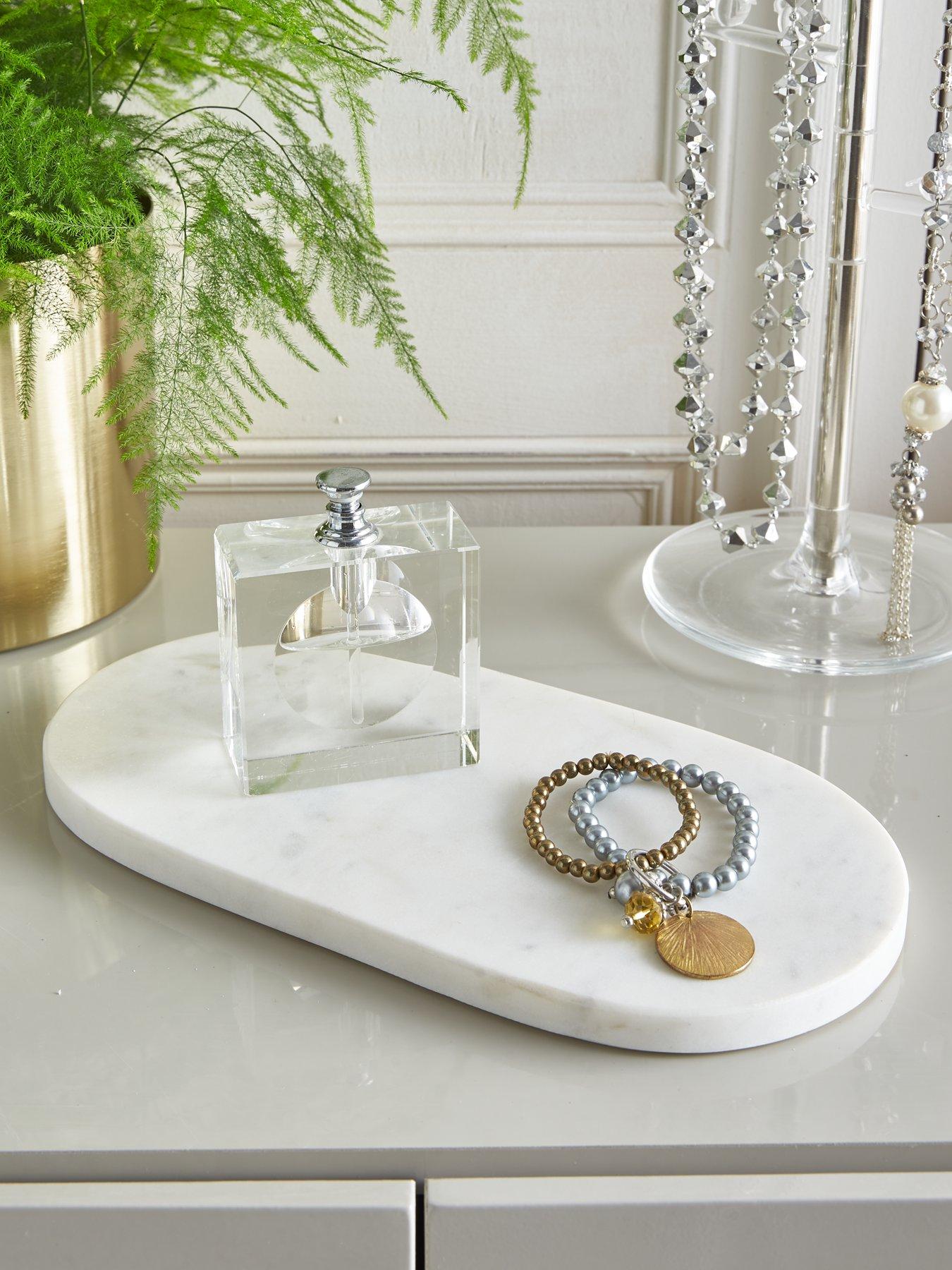 Product photograph of Michelle Keegan Marble Decorative Tray from very.co.uk