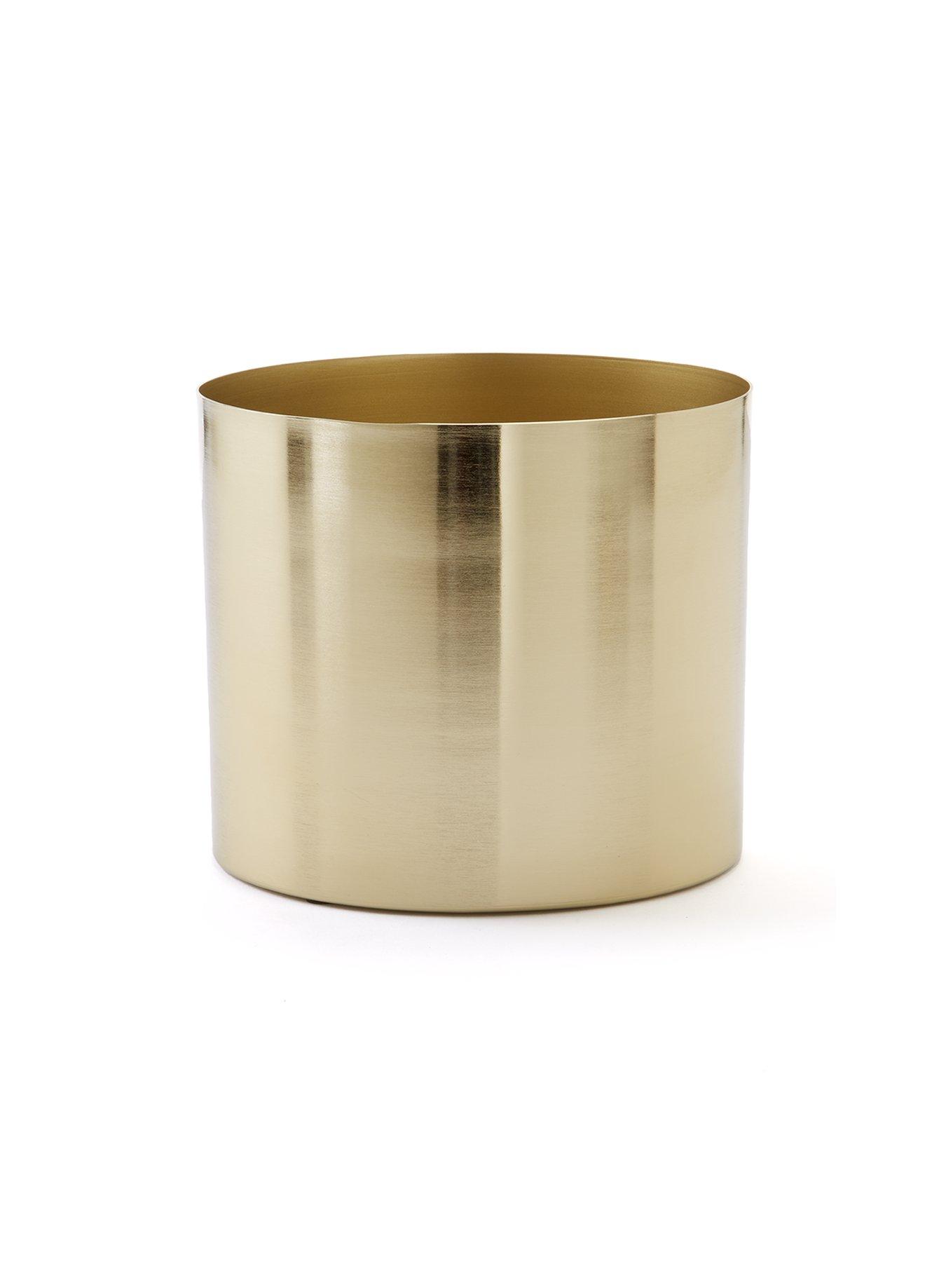 Image 2 of 4 of Michelle Keegan Home Gold Metal Planter