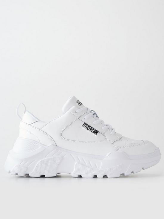 Versace Jeans Couture Speedtrack Chunky Trainers - White | very.co.uk