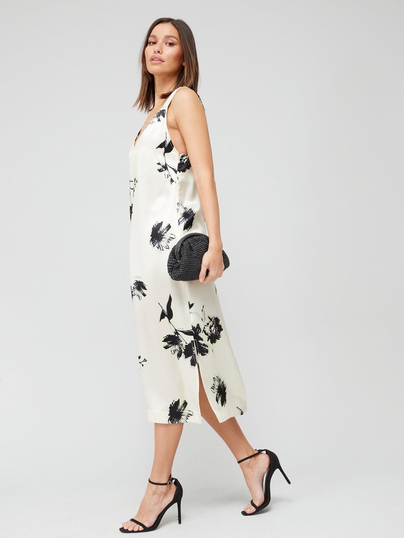 Calvin klein hot sale cream dress