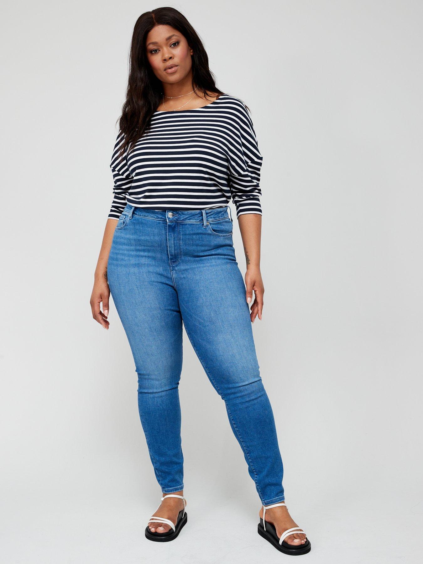 Tommy Hilfiger Harlem High Waist Ultra Skinny Jean - Blue | Very.co.uk