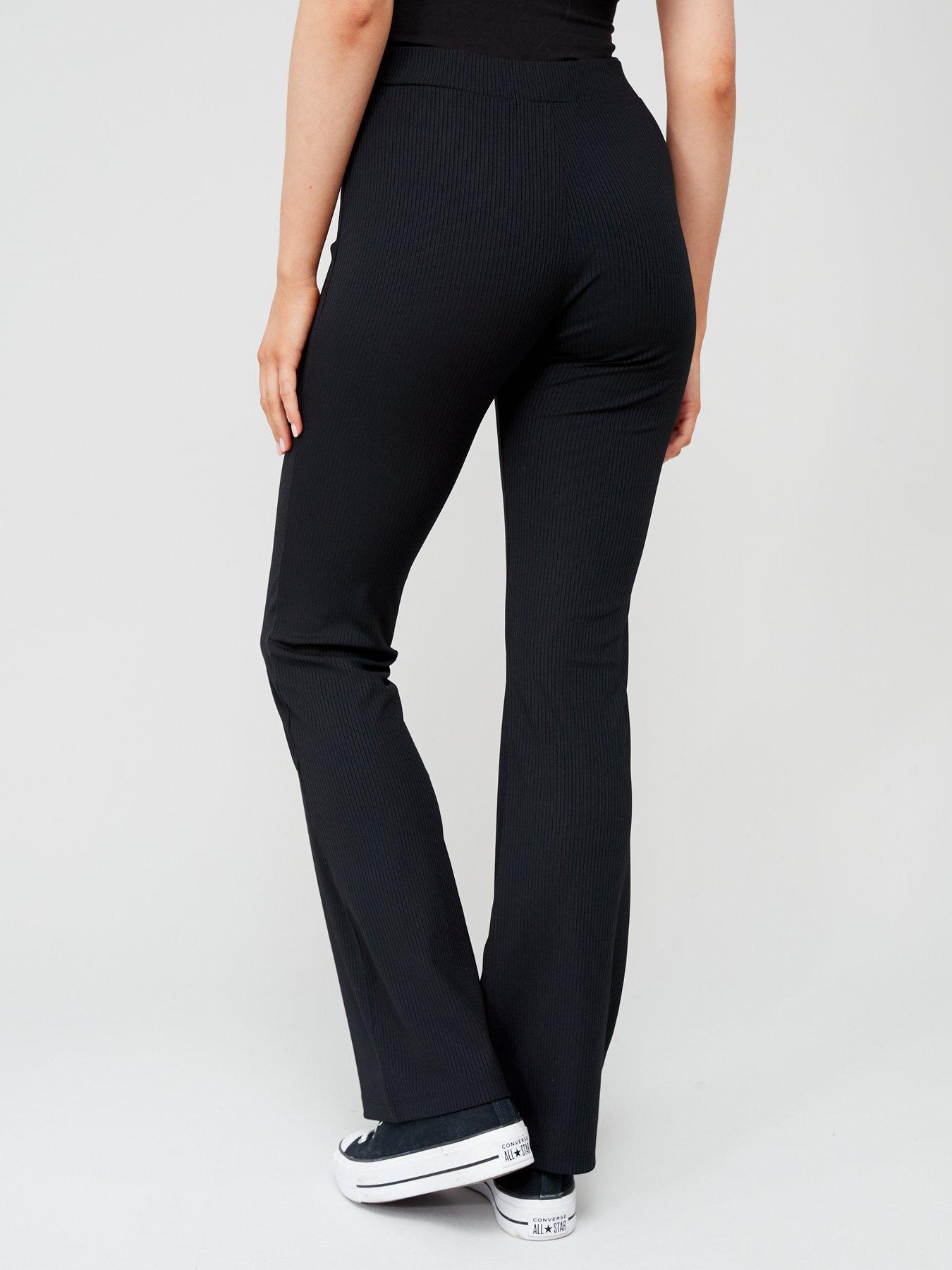 Tommy Jeans Badge Low Rise Flare Legging - Black | very.co.uk