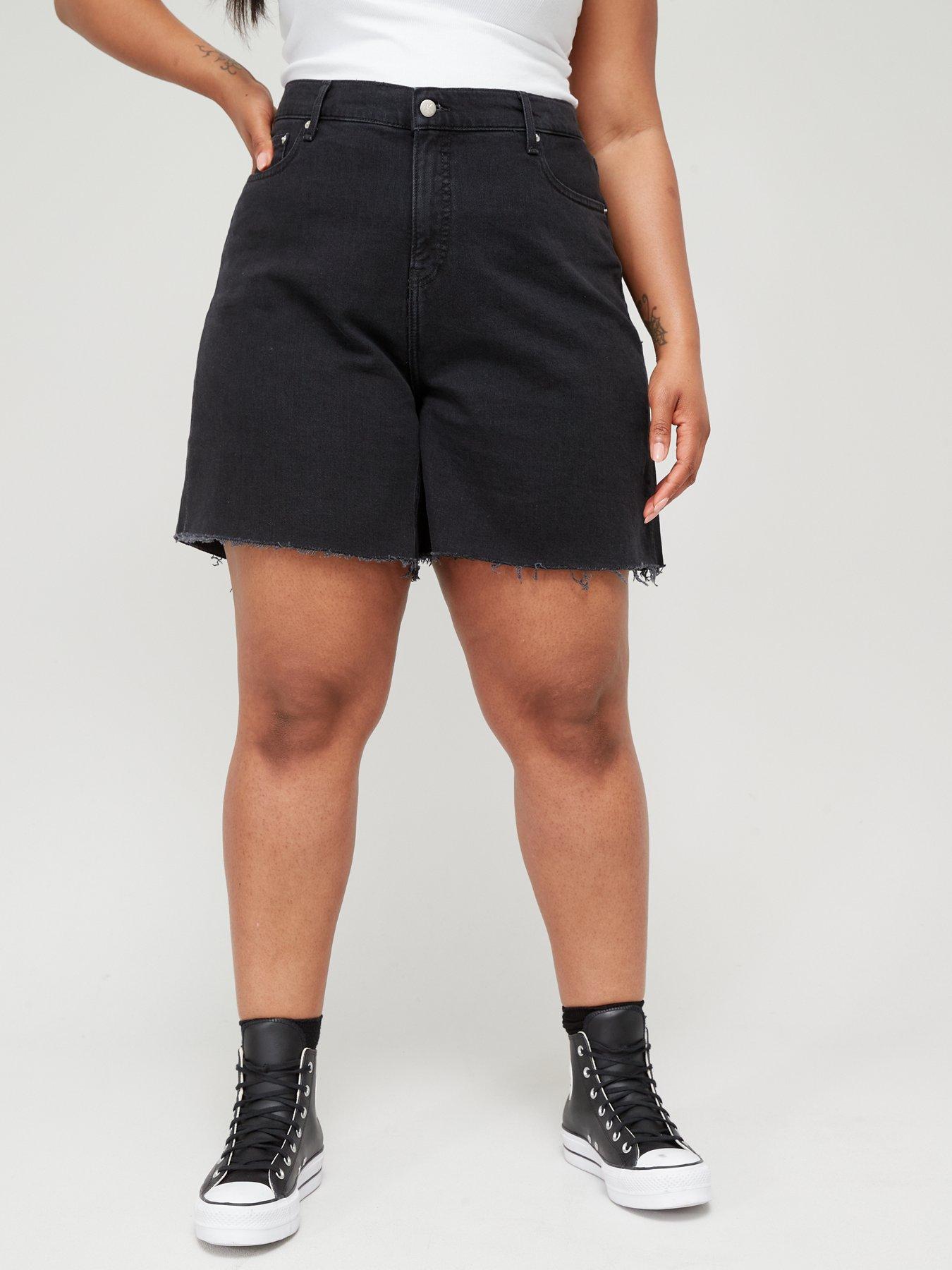 Women's Mom Shorts - Black