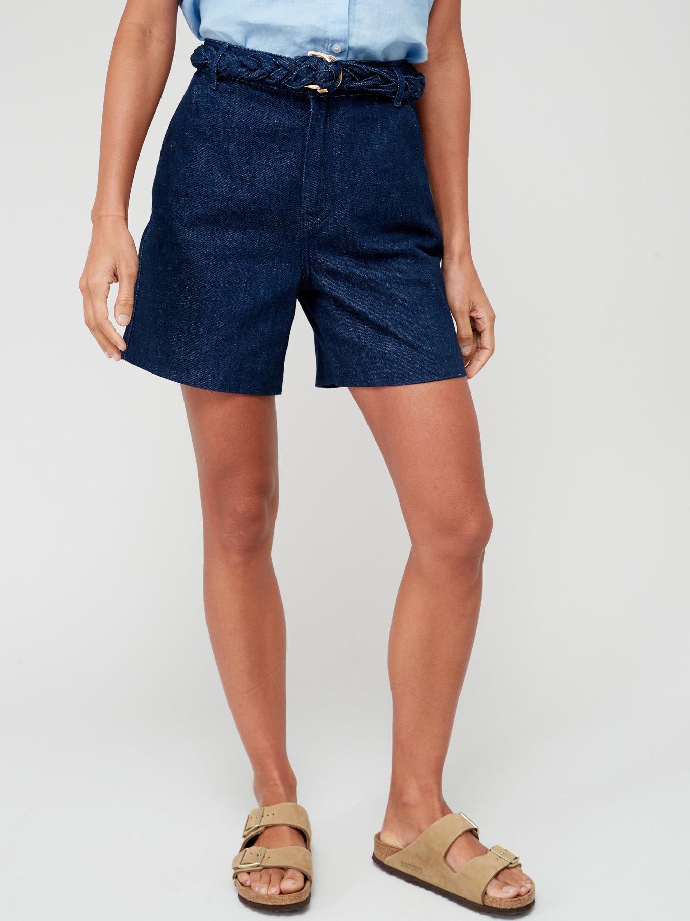 Tommy hilfiger high on sale waisted denim shorts