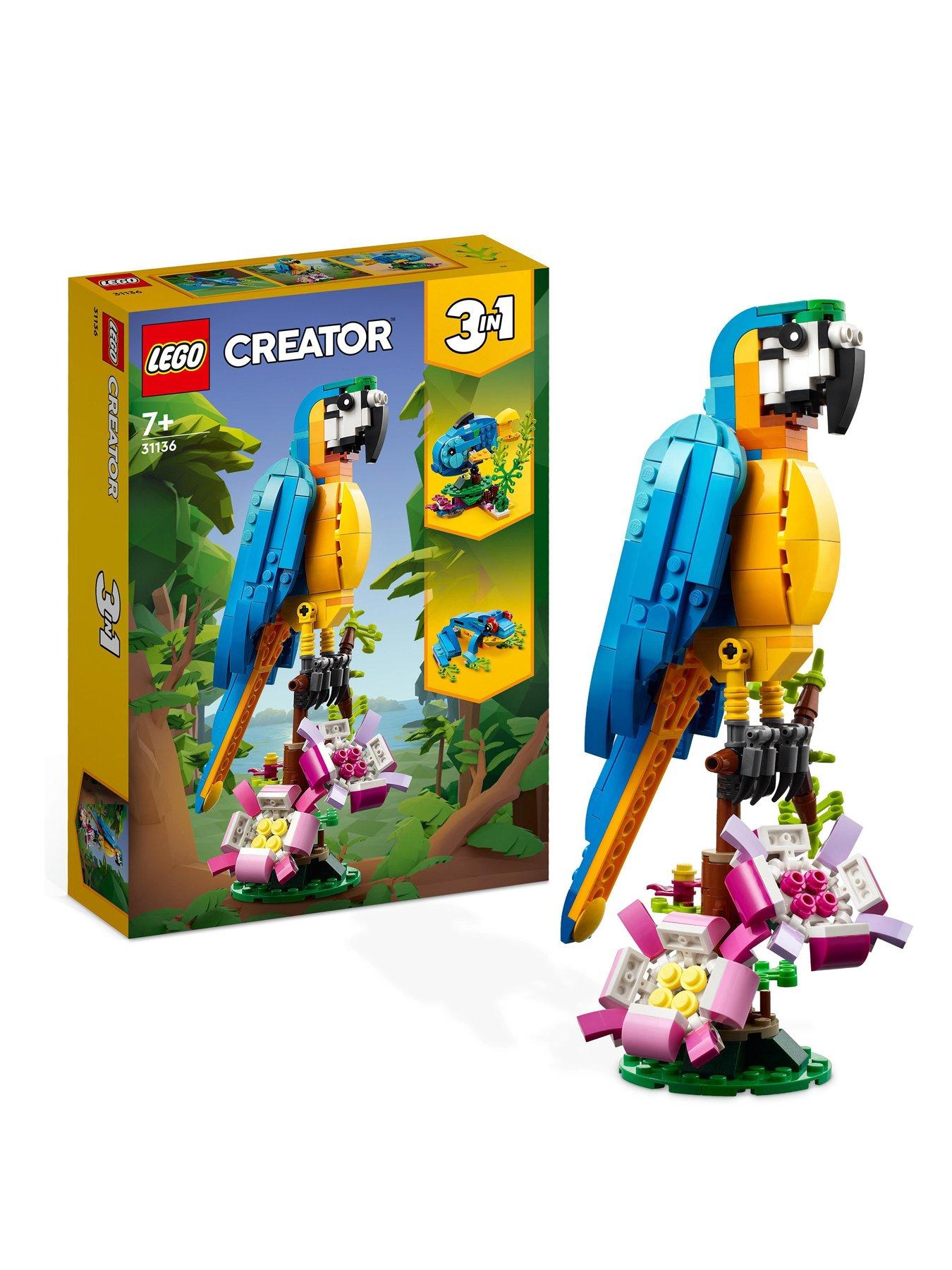 LEGO Creator 3 in 1 Exotic Parrot Toy Set 31136