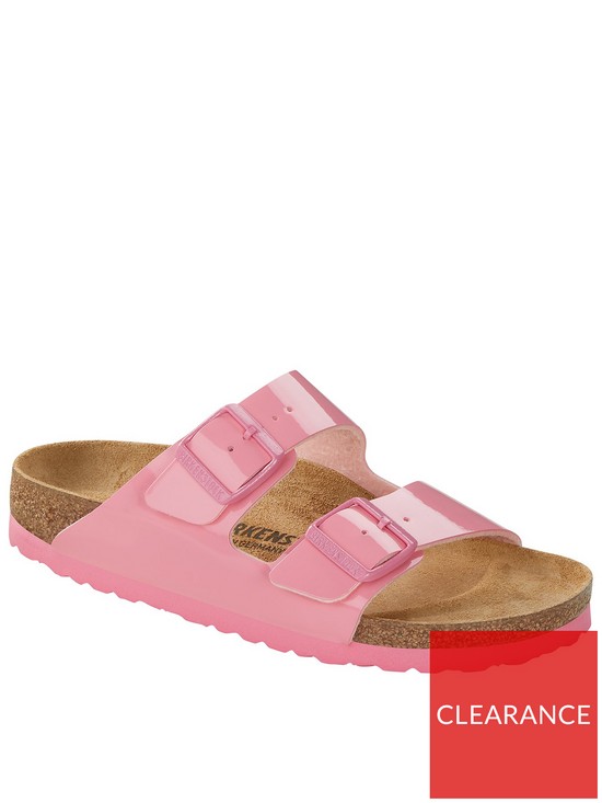 front image of birkenstock-arizona-bf-sandal-pink