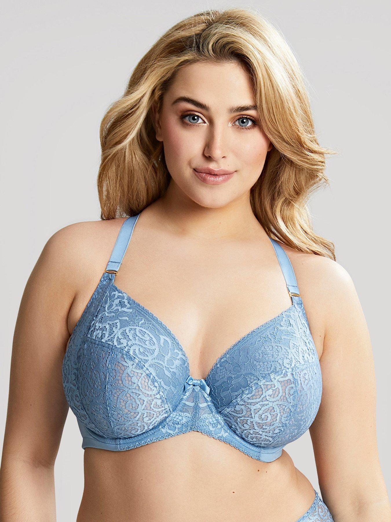 Sculptresse Estel Wired Plunge Bra - Blue