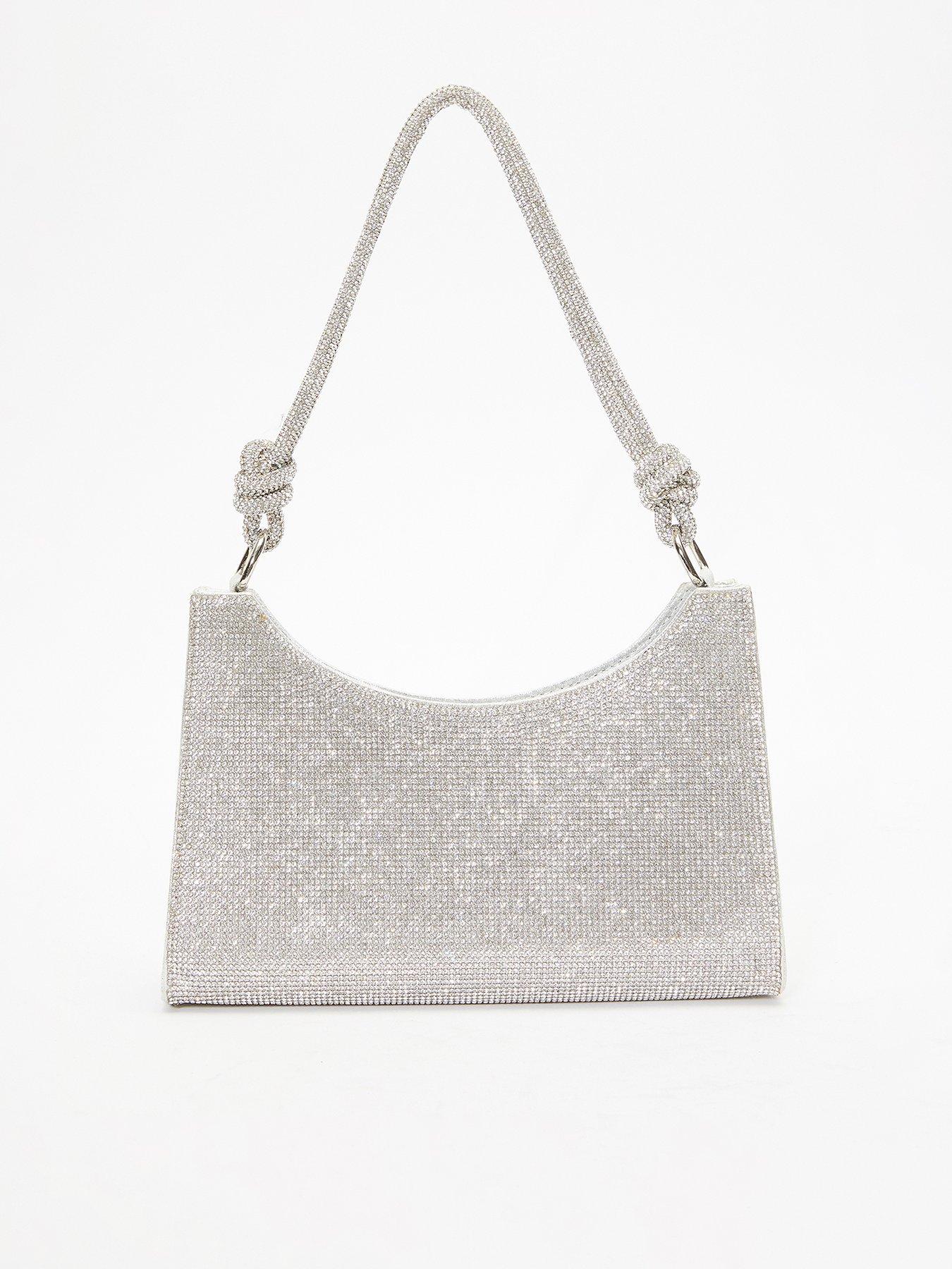undefined Diamante Knot Shoulder Bag