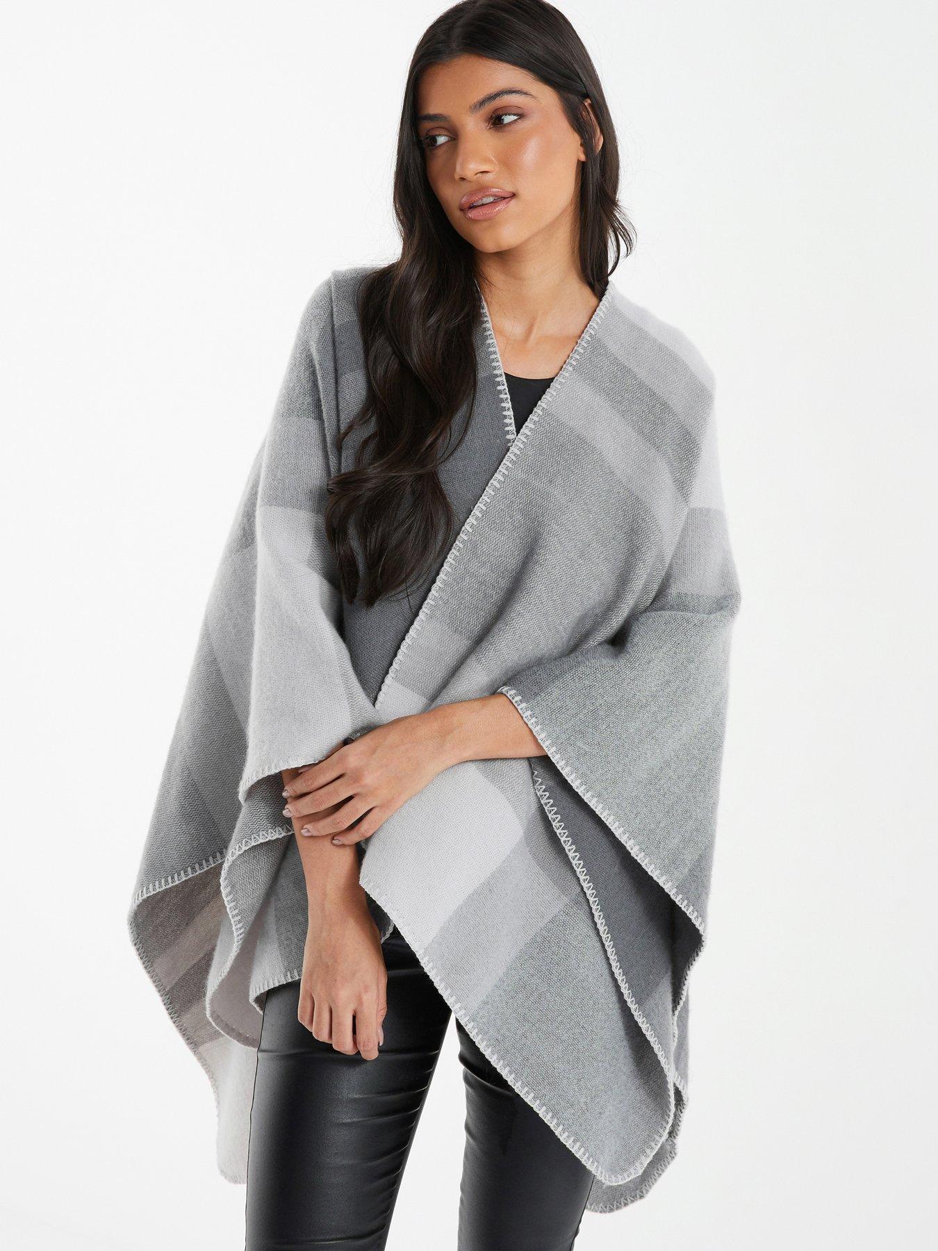 Image 1 of 4 of Quiz Check Cape - Grey
