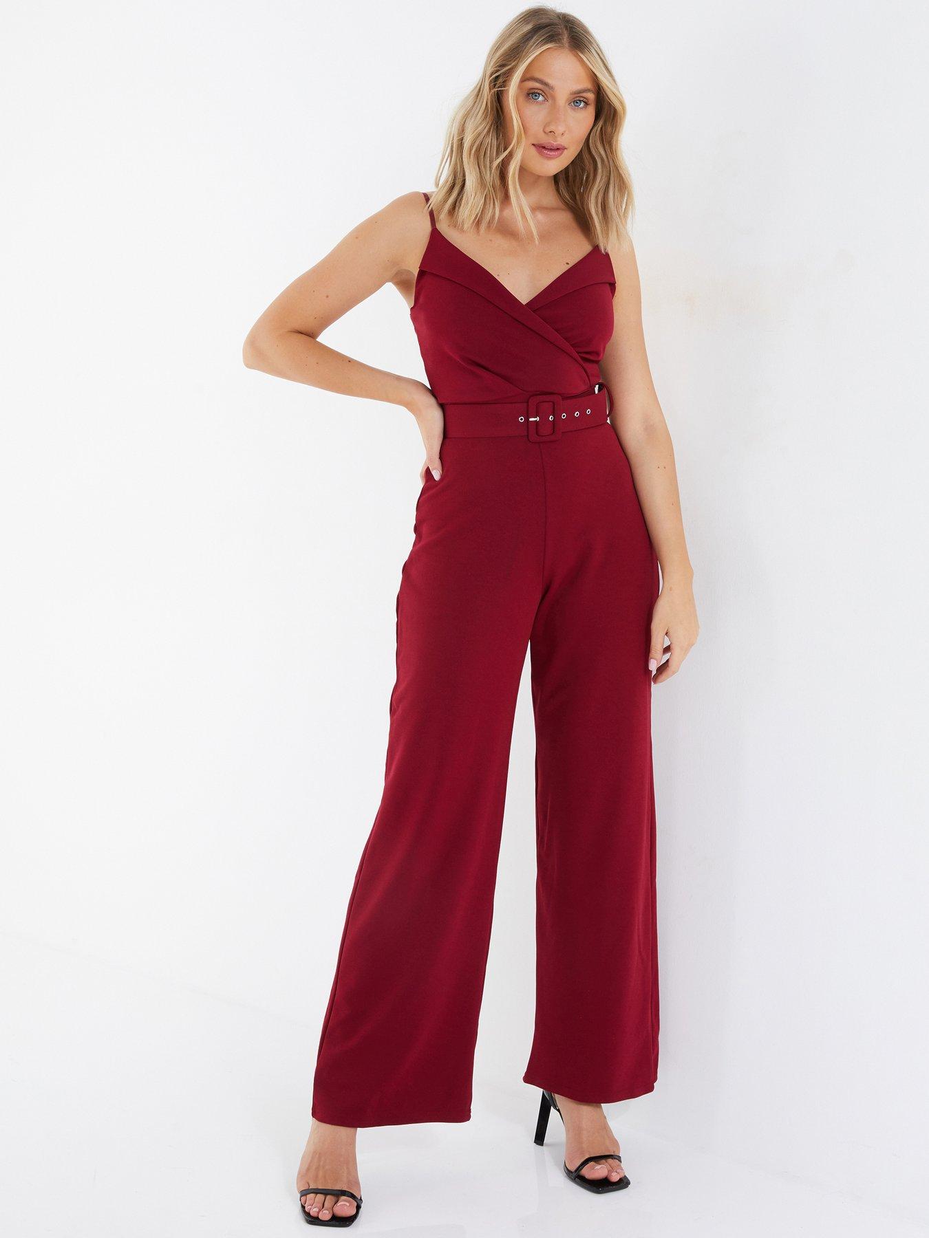 Quiz cheap red jumpsuit