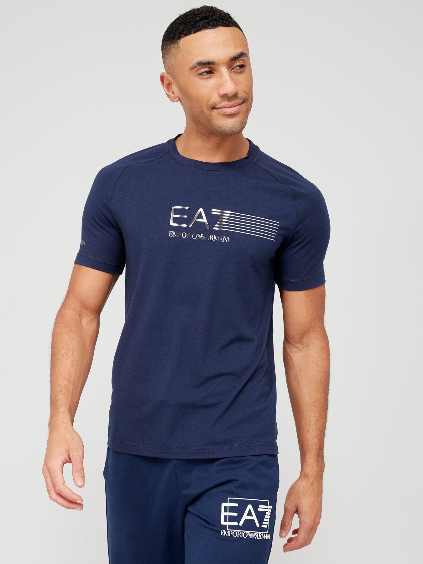 EA7 Emporio Armani Natural Ventus T shirt Navy