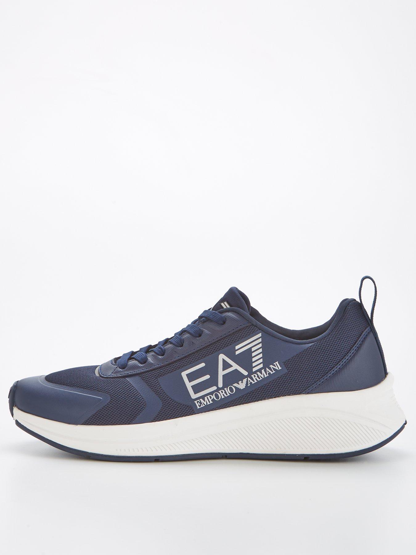 EA7 Emporio Armani Future Mesh Runner Trainers - Navy | very.co.uk