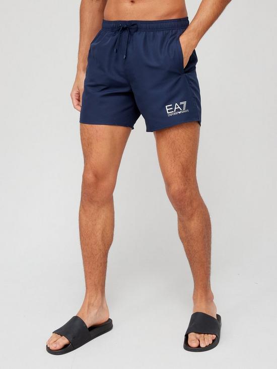 front image of ea7-emporio-armani-sea-world-core-swim-shorts-navy