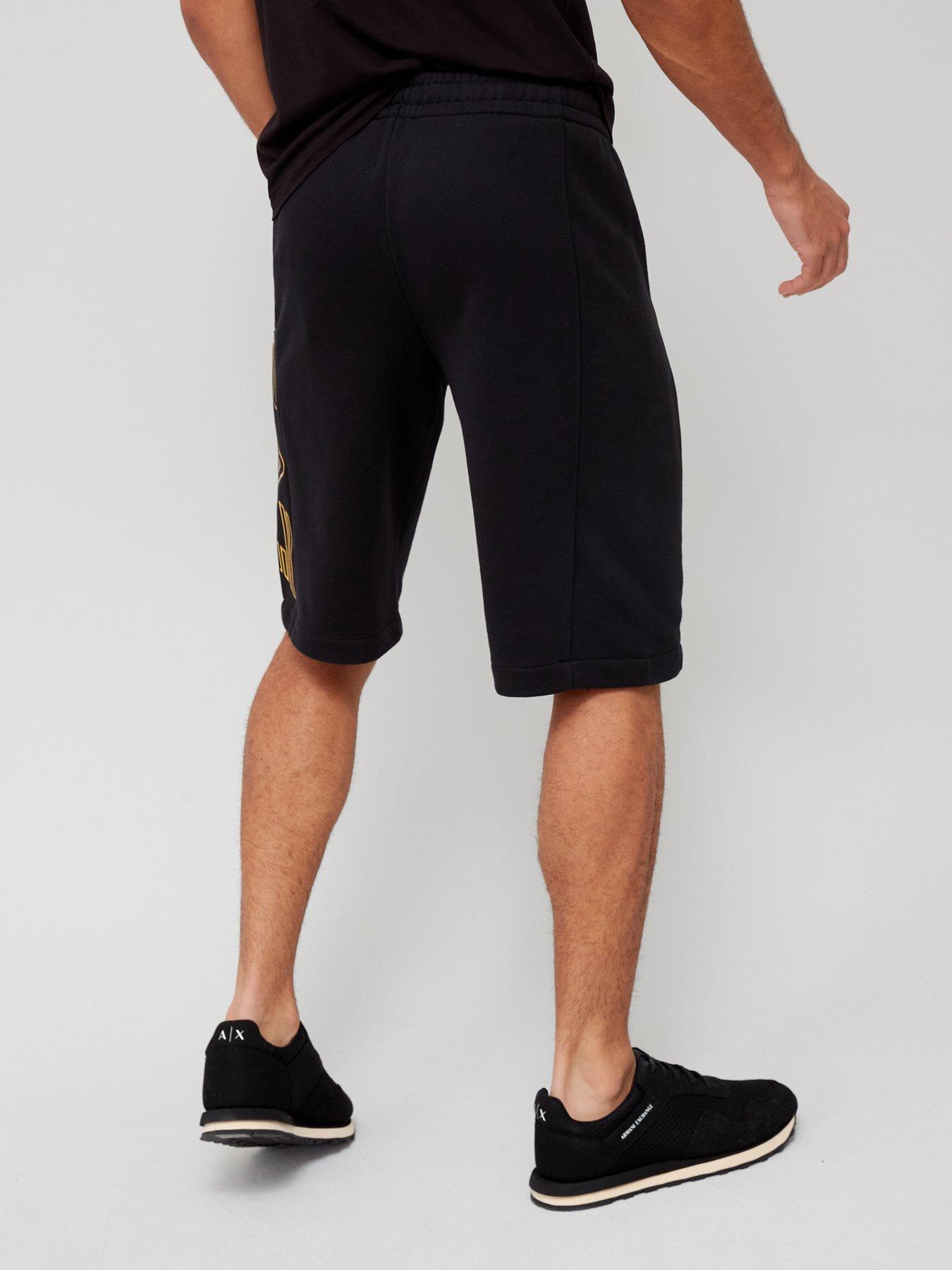 Large Logo Jersey Shorts Black