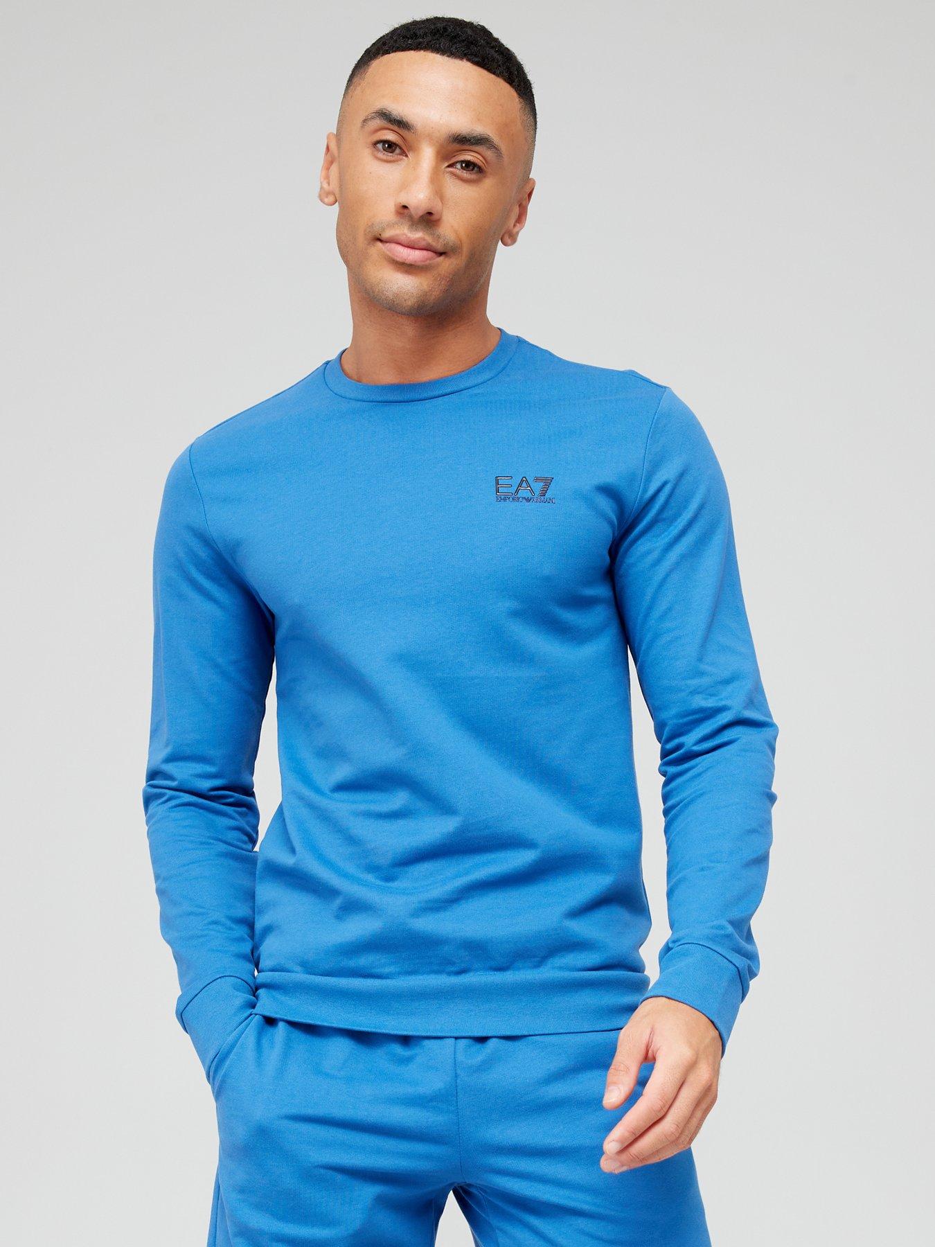 Emporio armani sweatshirt clearance blue