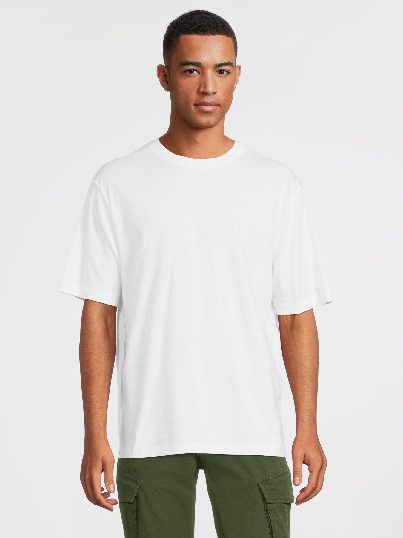 River island white hot sale t shirt mens