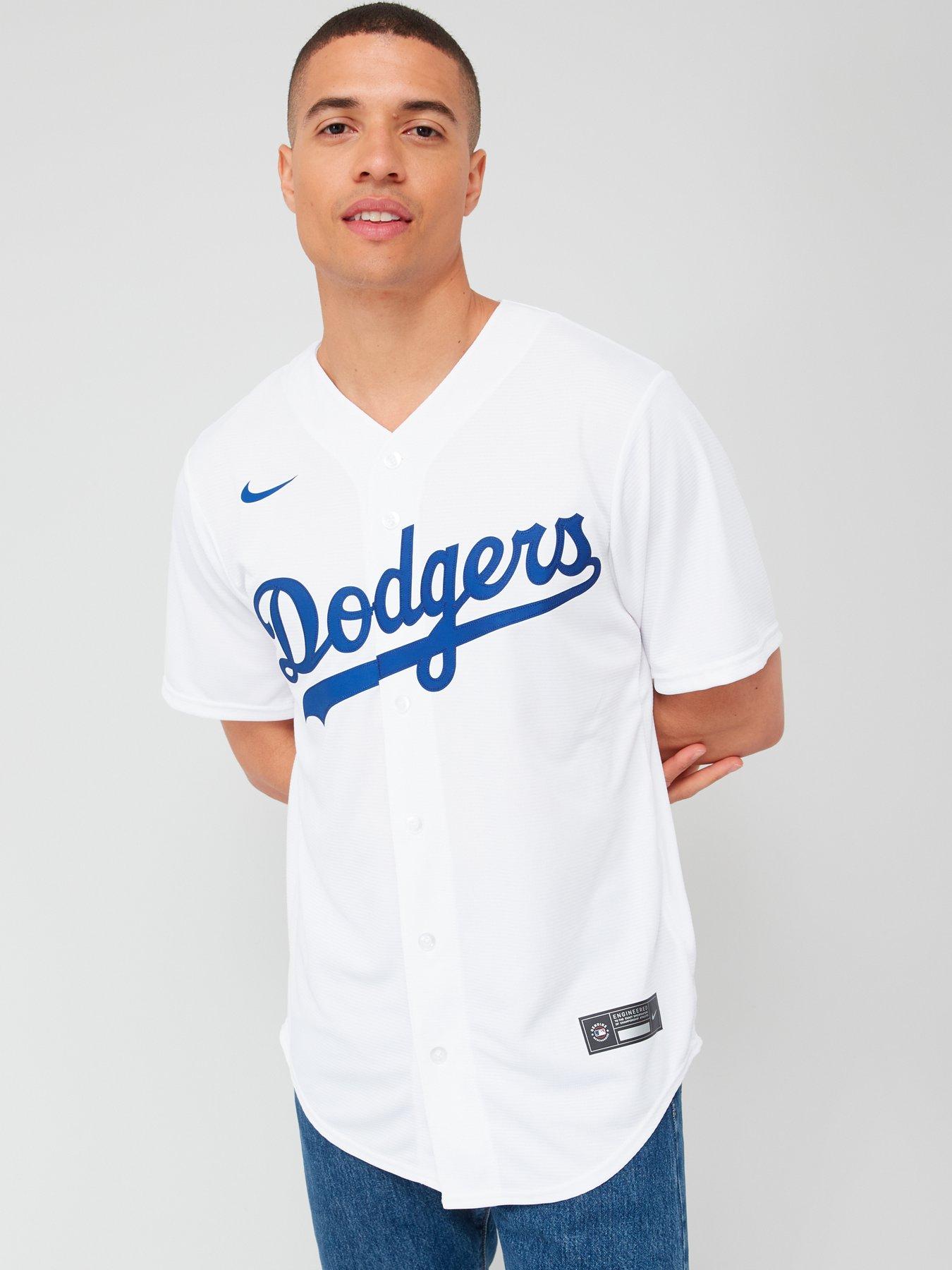 Men's Los Angeles Dodgers Nike Black/White Official Replica Jersey
