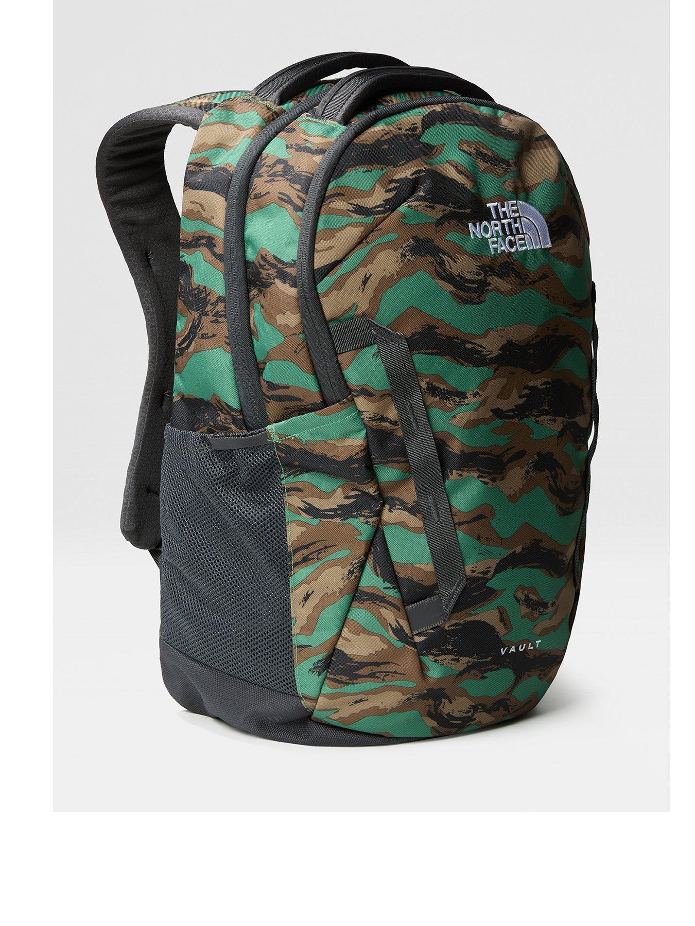 North face black hot sale camo backpack