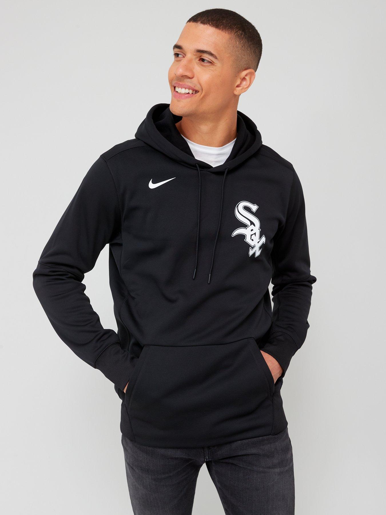 Nike Chicago White Sox Wordmark Therma Performance Pullover Hoodie Black