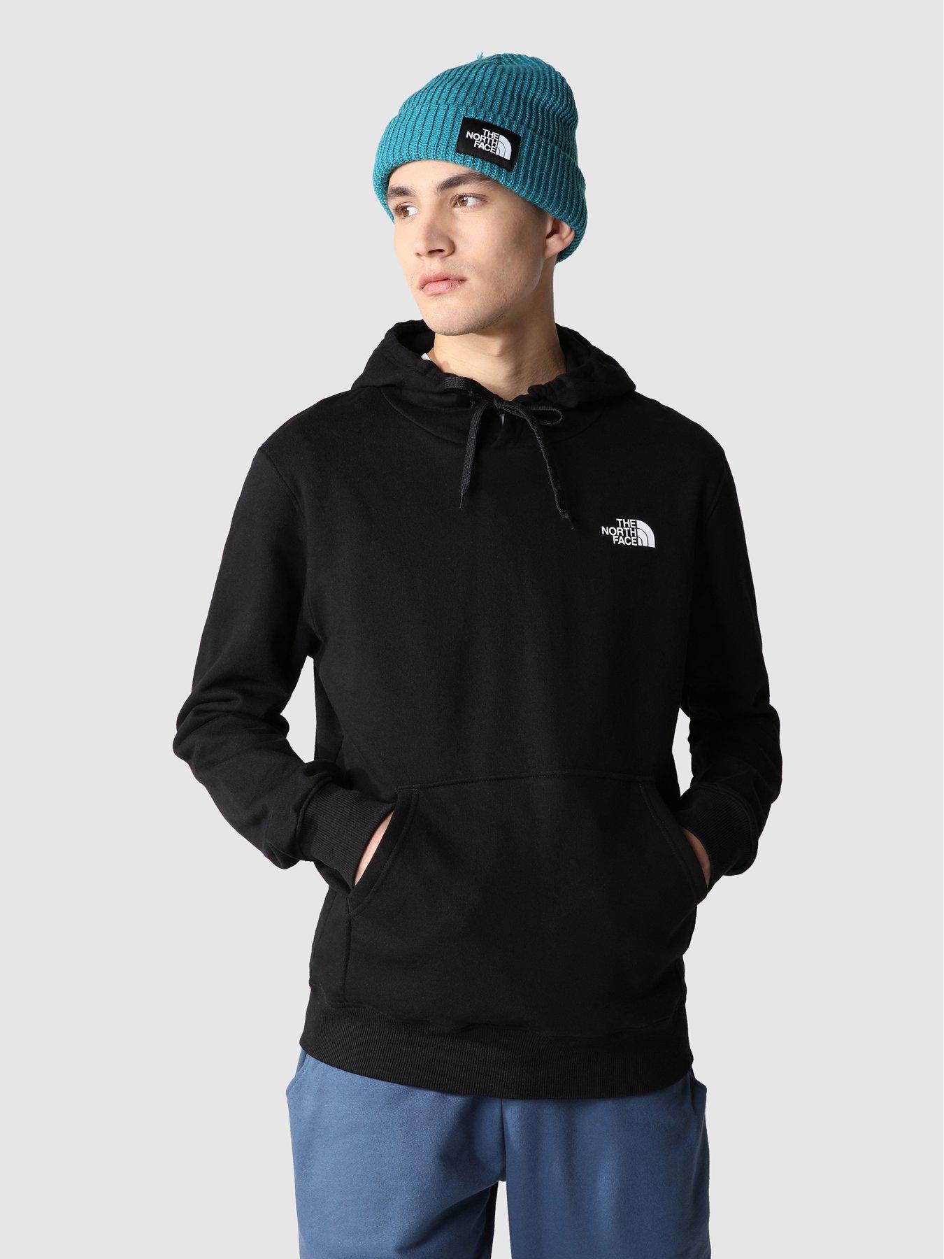 Mens north face black on sale hoodie