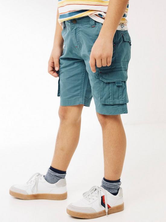 stillFront image of fatface-boys-lulworth-cargo-shorts-teal-green