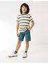  image of fatface-boys-lulworth-cargo-shorts-teal-green