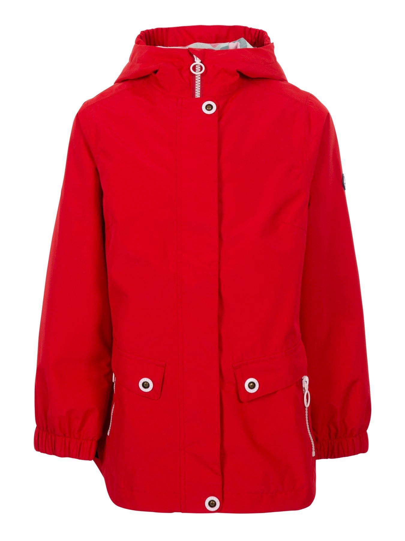 Flourish Girls Waterproof Jacket Red
