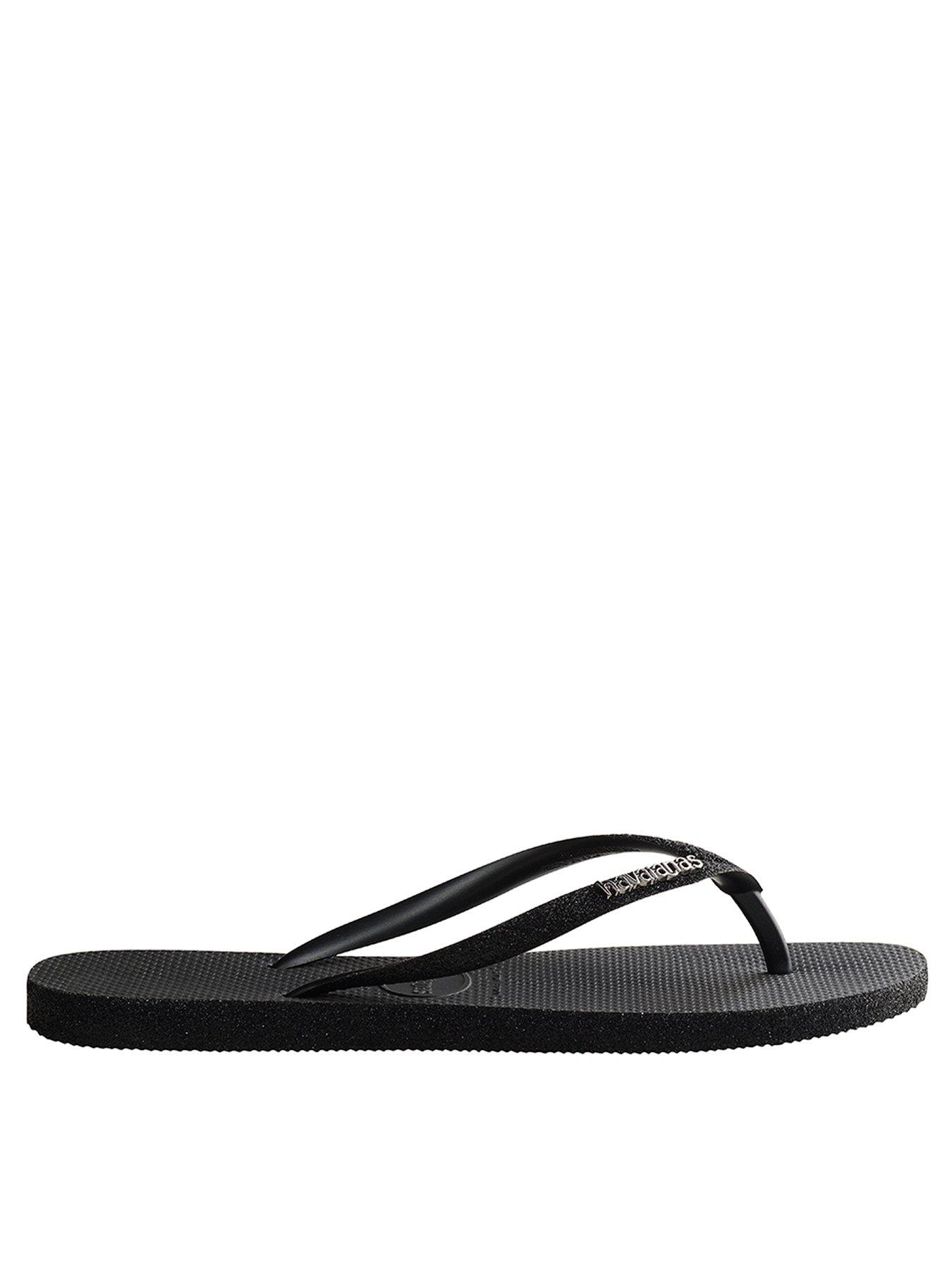 undefined Slim Sparkle Flip Flop - Black