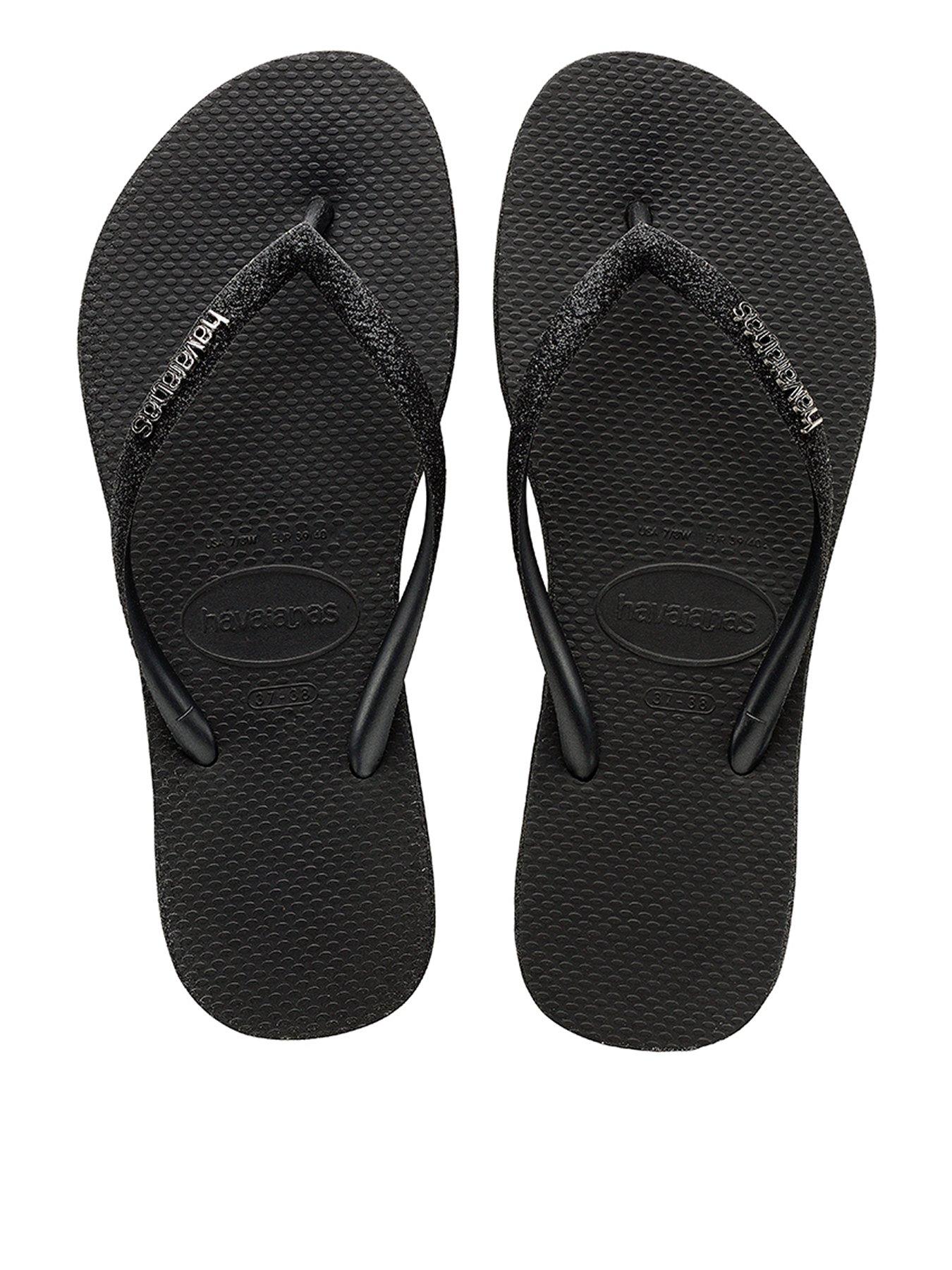 Havaianas Slim Sparkle Flip Flop - Black